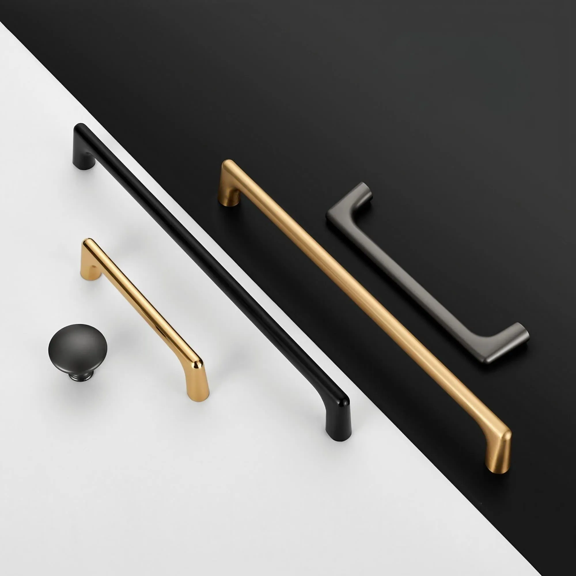 Sleek Drawer Pulls and Knobs Simple Cabinet Handles