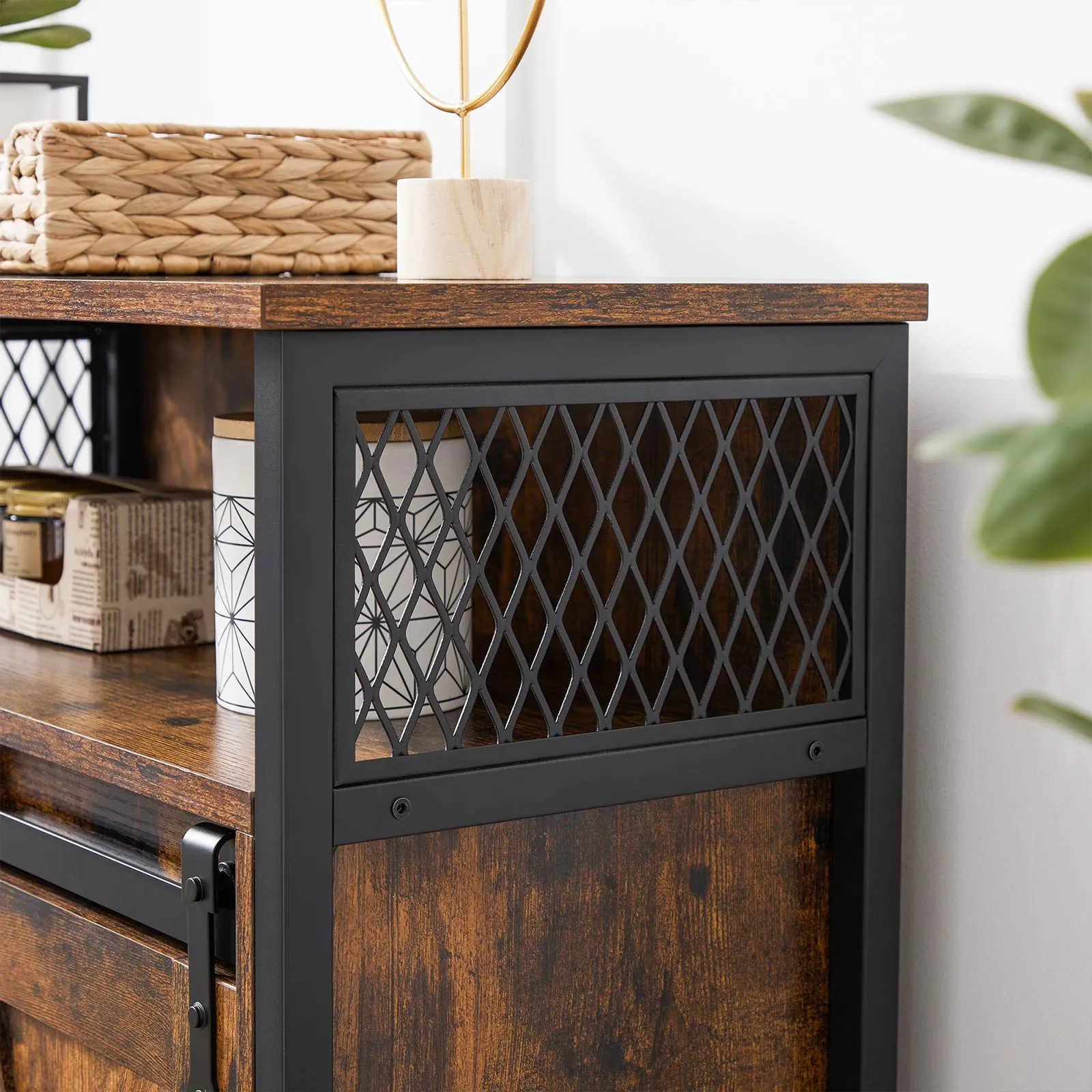 Sliding Barn Door Storage Cabinet