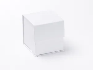 Small White Cube Luxury Gift box with magnetic closure (Pack of 12)