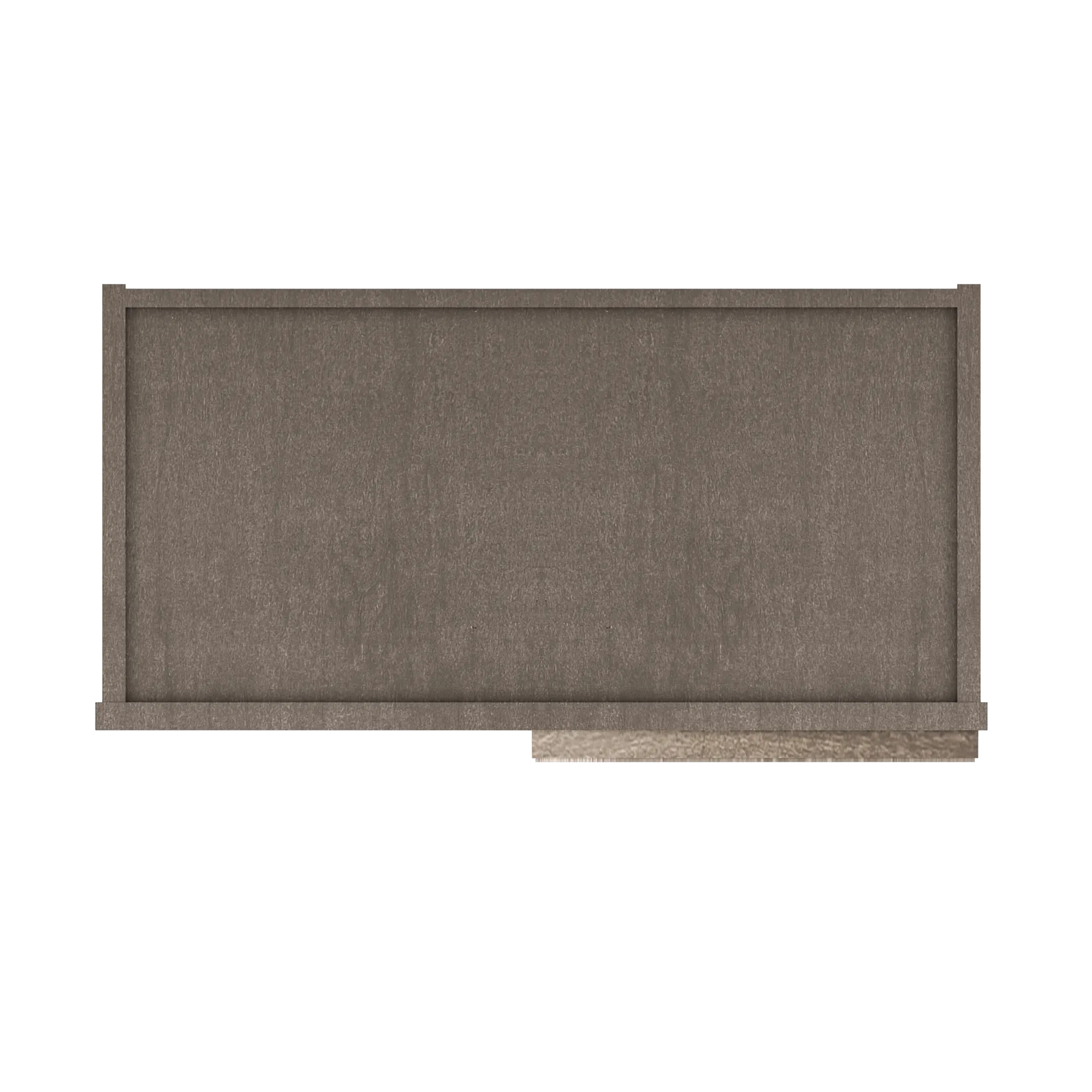 Square Corner Wall Blind Reversible Kitchen Cabinet SC2436 Milan Slate 24 in. width 36 in. height 12 in. depth