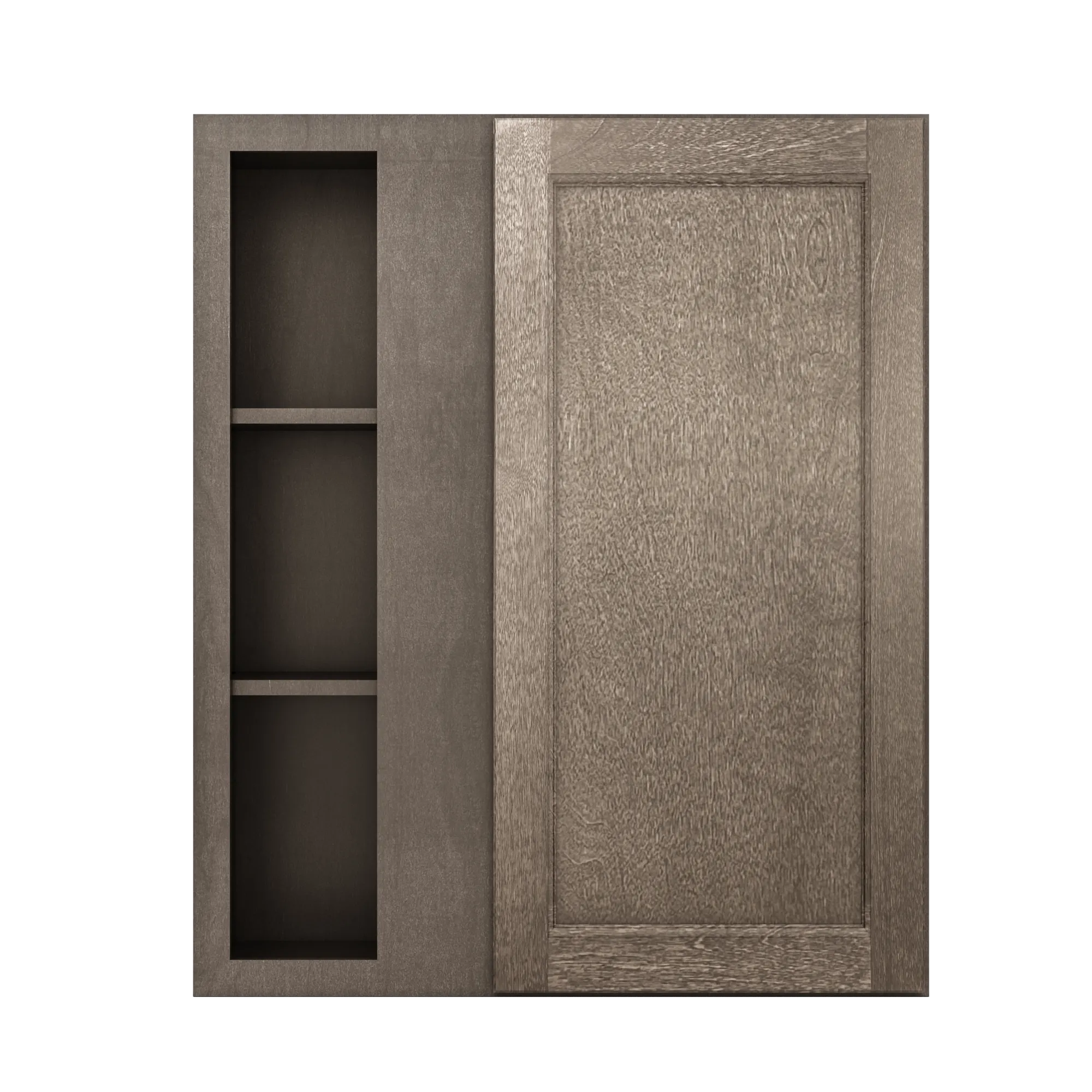 Square Corner Wall Blind Reversible Kitchen Cabinet SC3036 Milan Slate 30 in. width 36 in. height 12 in. depth