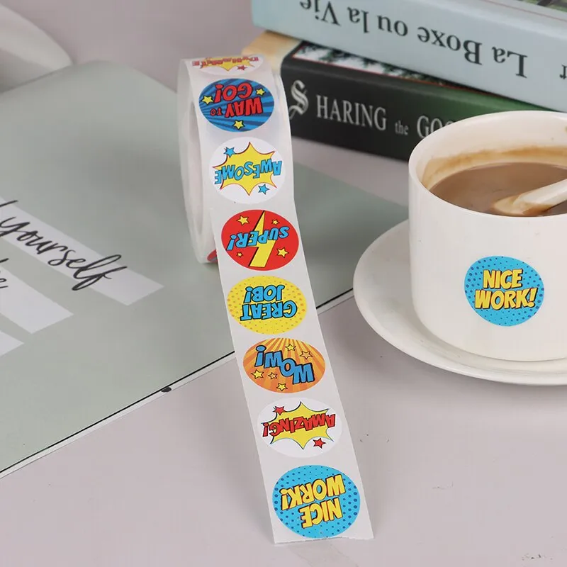 Stickers Roll - Motivational Reward Label - Set of 500