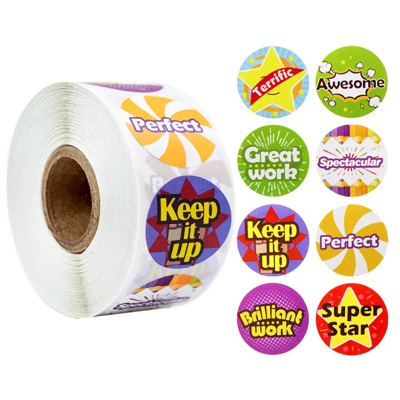 Stickers Roll - Motivational Reward Label - Set of 500