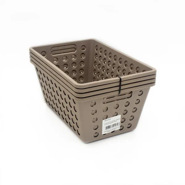 STORAGE BASKET 4 PIECE SET Small, Large and 2 piece X-Large Sizes COZA