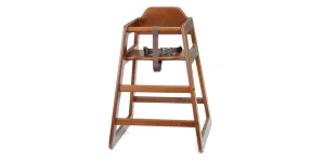 TableCraft Walnut Finish High Chair - Assembled