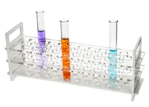 Test Tube Stand, Polycarbonate, Size 25mm x 12 Tubes