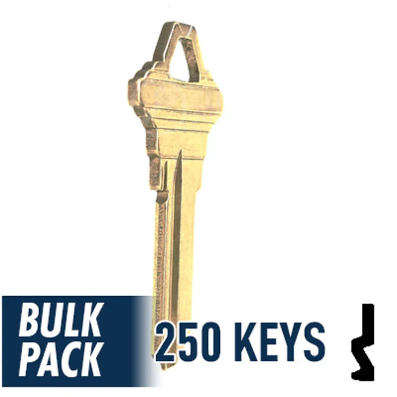 Uncut Key Blank | Schlage | SC1 - 250 Pack