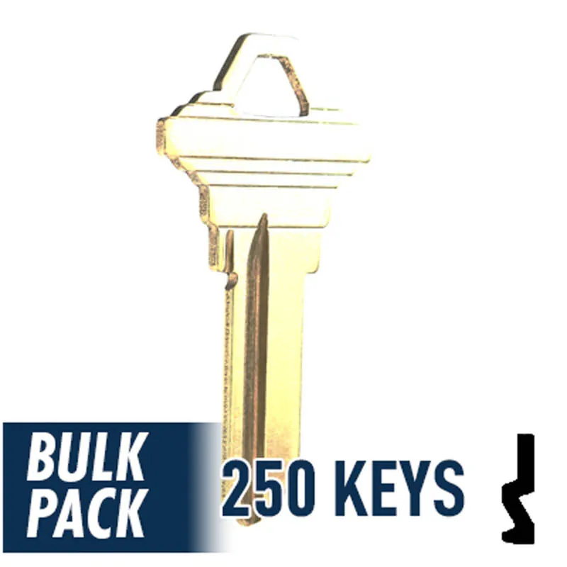 Uncut Key Blank | Schlage | SC1 - 250 Pack