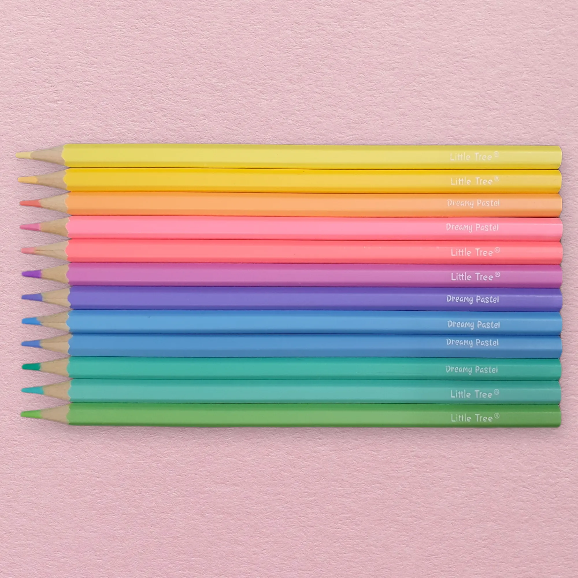 Unicorn Pastel Colour Pencils - Set of 12