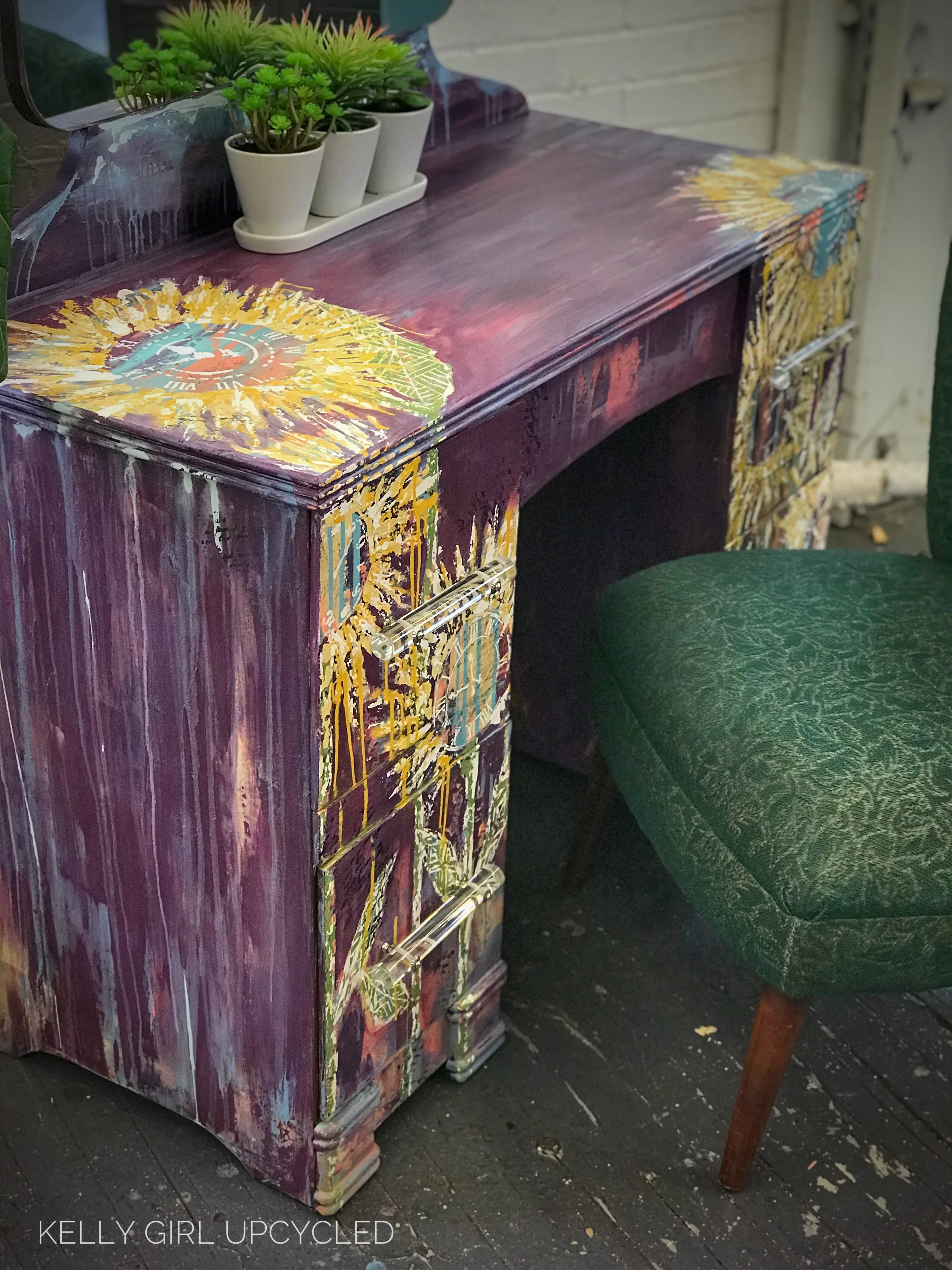 Vintage Vanity In Sunflowers ON SALE NOW!