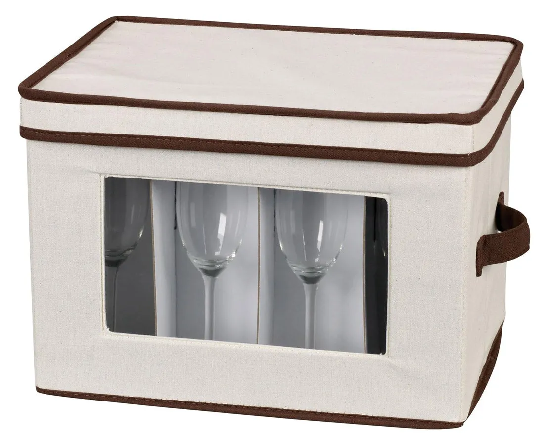 Vision Canvas Champagne Flute Storage Box