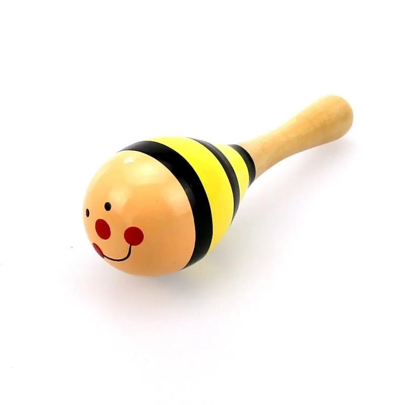 Wooden Fun Little Baby Rattle Toy