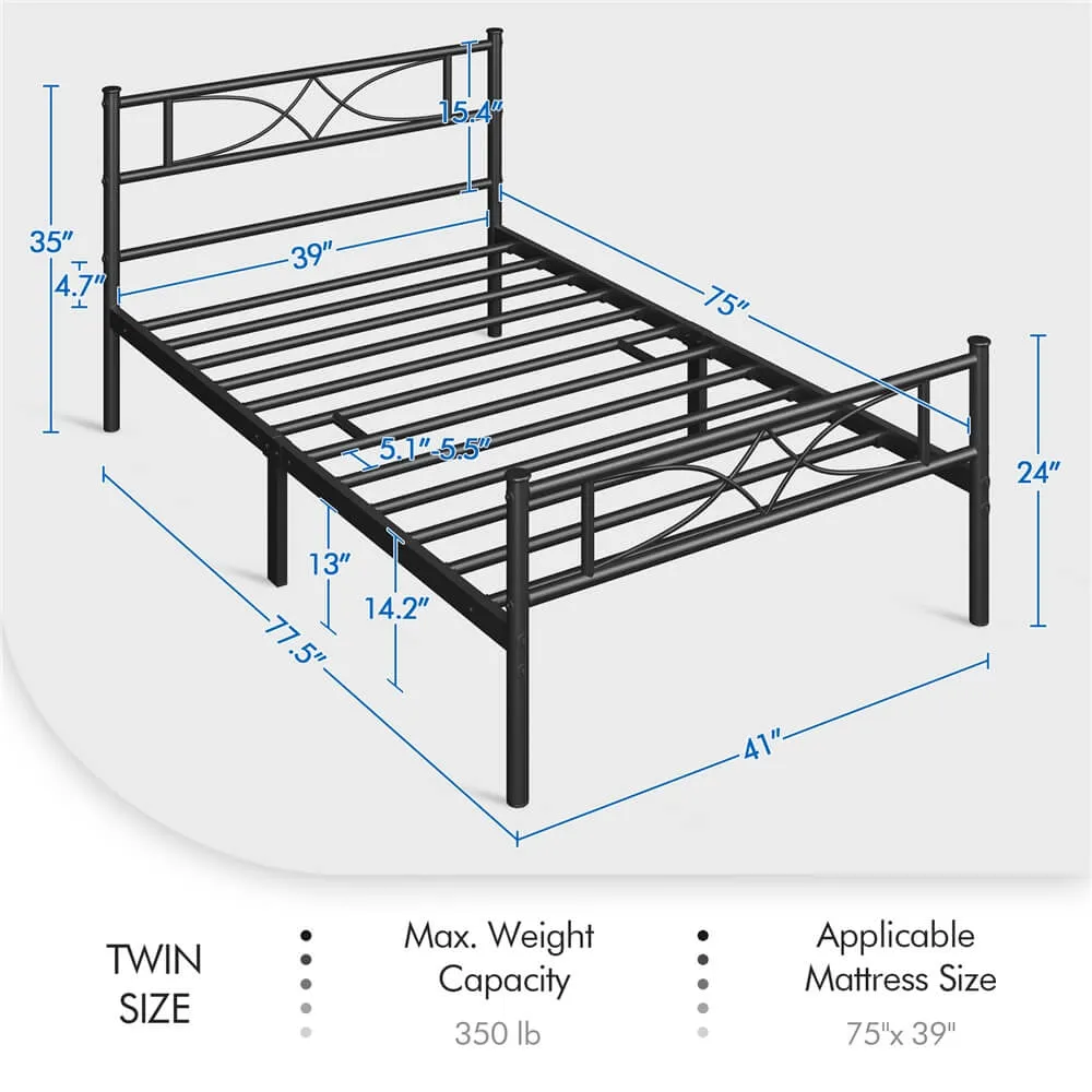 Yaheetech Platform Bed Frame