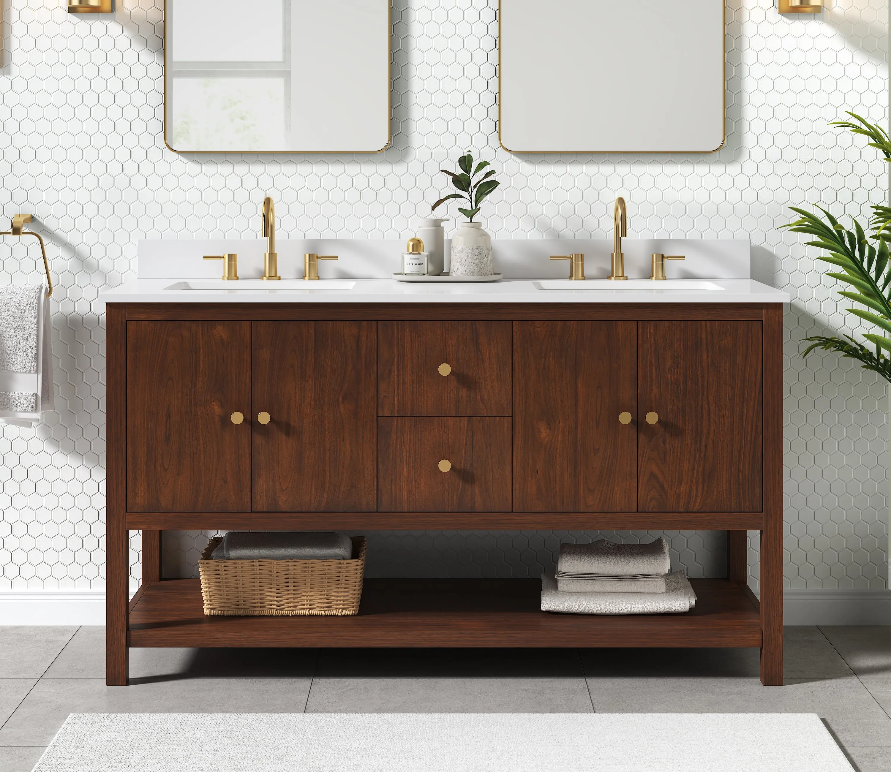 Zoe 60 Inch Vanity